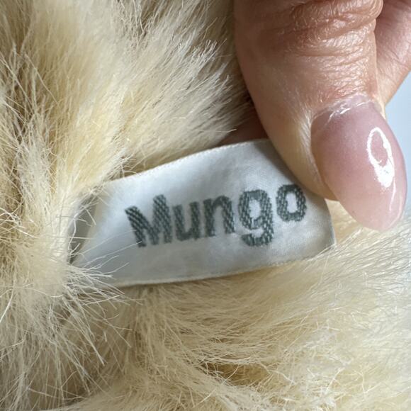 Vintage Mungo Russ Berrie Monkey Plush Soft Toy 15" Cream Beige - Picture 8 of 10